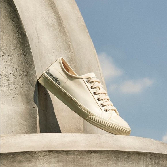 Church’s Southbank Gabardine Sneakers – White – Size 38 – Brand New in Box - Picture 2 of 10